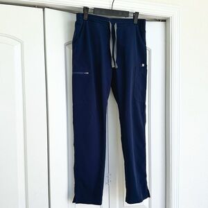 Figs SMALL Yola Skinny Scrub Pants Navy Blue TW2000R